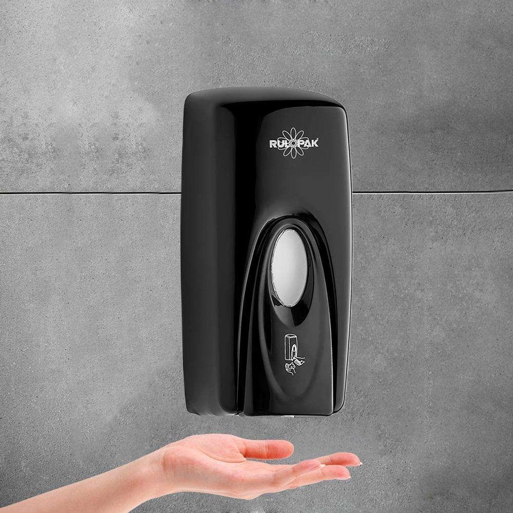 Recharge Distributeur De Savon Liquide Manuel 1000 ml Noir, vue 2