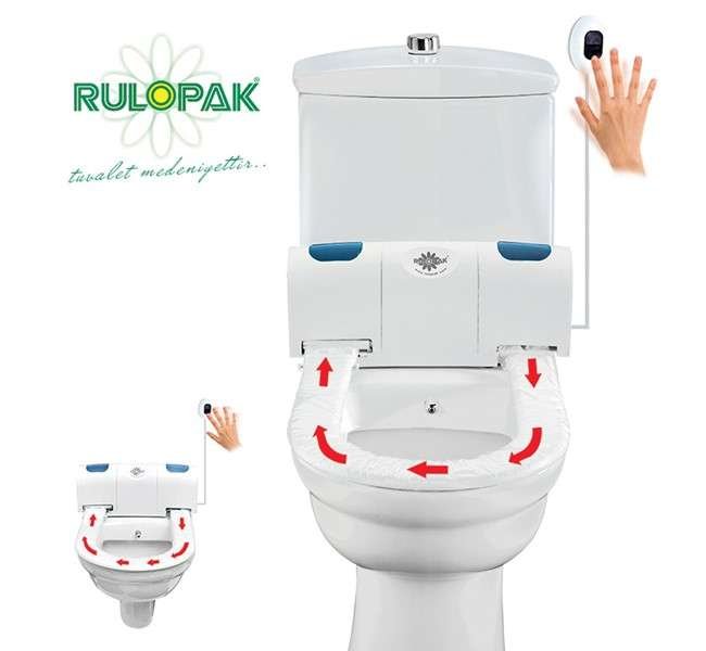 Système de couvre-siège de toilette hygiénique automatique sans contact, vue 3